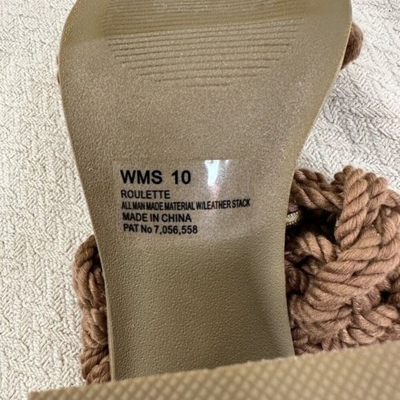 DV by Dolce Vita Roulette Block Heel Sandals Women’s 10 Toffee Brown Slip-On - Picture 10 of 12